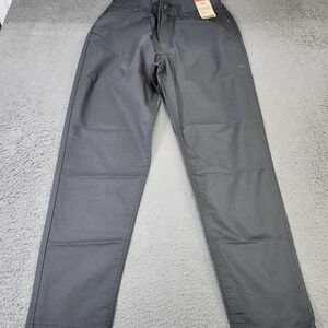 Levis High Waisted Mom Jeans Womens 31x30 Gray Charcoal Wash High Rise Tapered